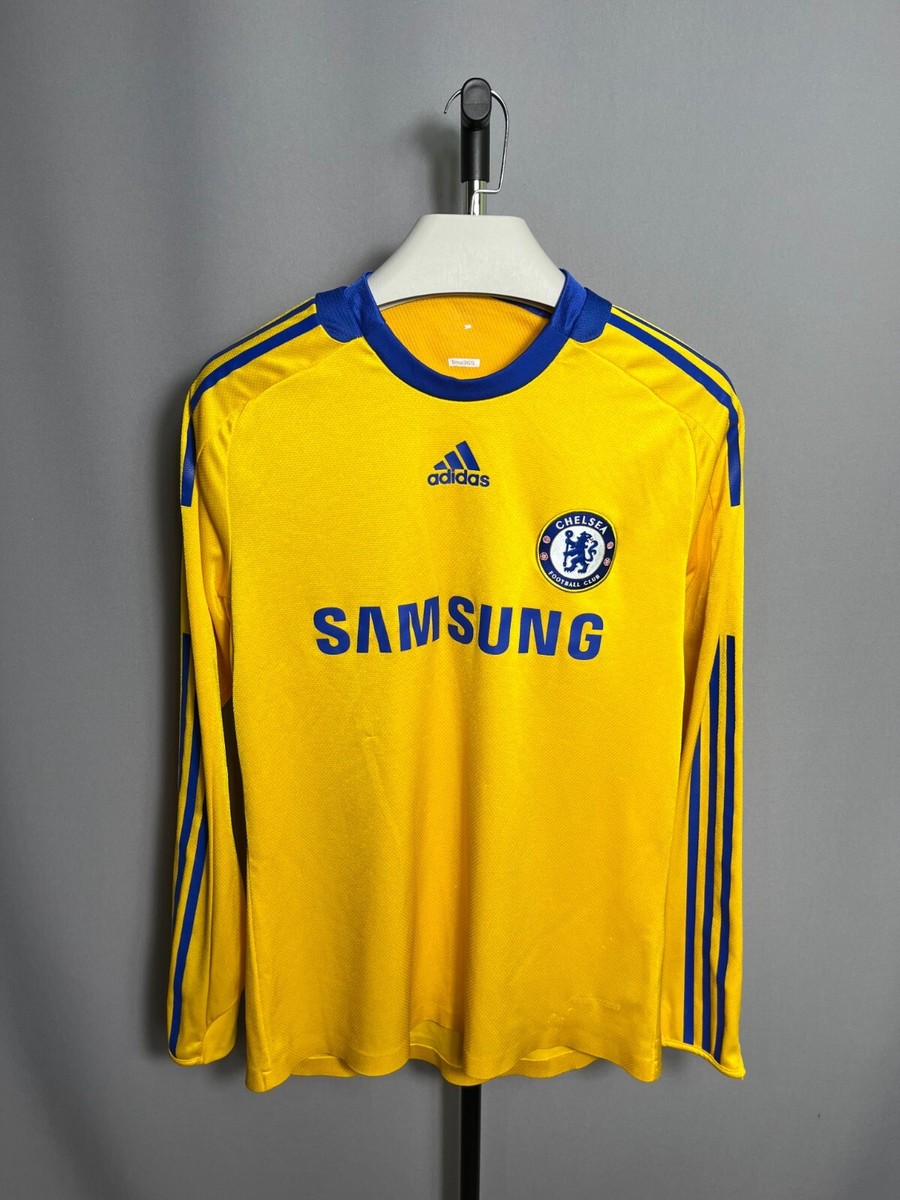 Chelsea 2008 2009 Third Shirt long sleeve yellow mens Sz M