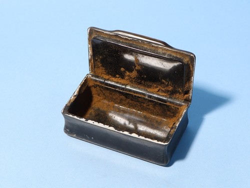7 x Antique Snuff Boxes Papier Mache Inlaid Metal Abalone Chinoiserie a/f - 第 22/24 張圖片