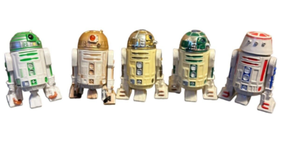Star Wars Droids 3 Kenner R2-D2 Green Rare, R5-D4, R3-T7 2 Hasbro