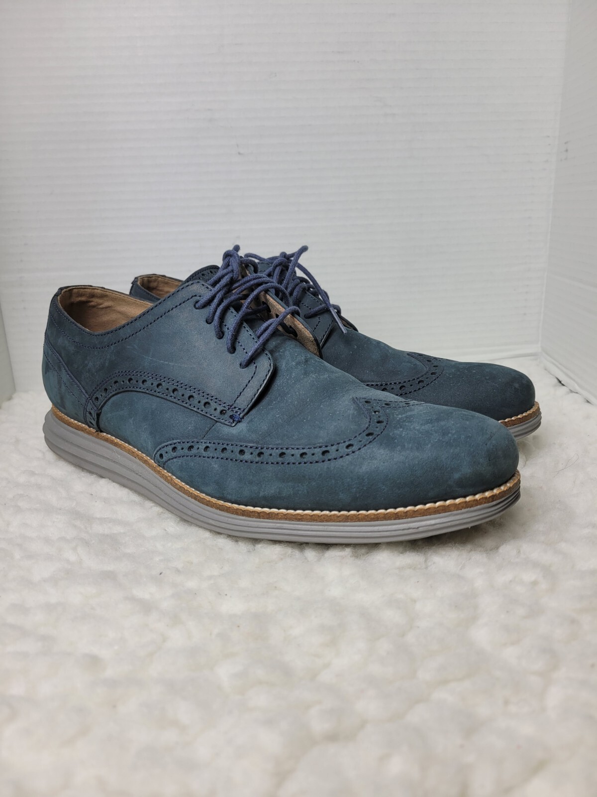 SAOLA Scarpe Oxford Cole Haan Original Grand da uomo taglia 11 M punta alare C26473 ottime condizioni
