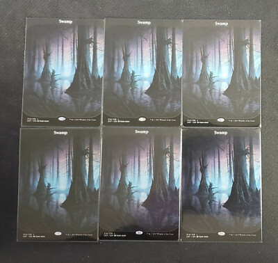 MTG UNSTABLE #214/216 *SWAMP* FULL ART EXTENDED LAND NM (X1) | eBay