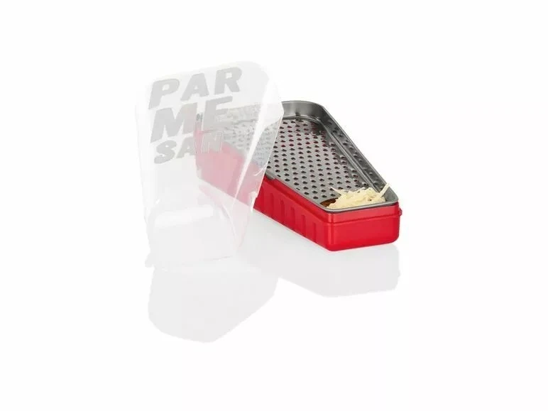 ERNESTO® Parmesandose mit rostfreiem Edelstahl Reibe / BPA-frei - Bild 3 von 4
