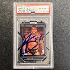 2023 Panini Prizm Smackdown #108 Karrion Kross Signed Card PSA/DNA Slabbed Auto