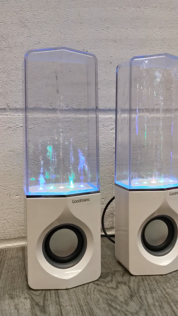 Goodmans Bluetooth Aqua Water Speakers White (347113)