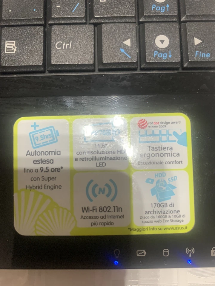 Netbook 11 pollici ASUS 160 Hd - Immagine 3 di 4