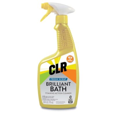 CLR Brilliant Bath Fresh Scent Cleaner, 26 Oz Trigger Spray-Damaged Packaging