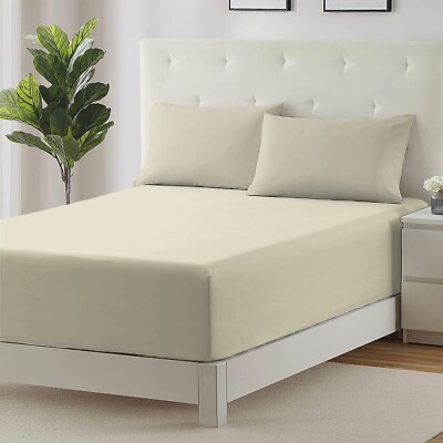 Opus Uni Spann- und Flachbettlaken Polycotton Mischung ultimative Weichheit Pflegeleicht
