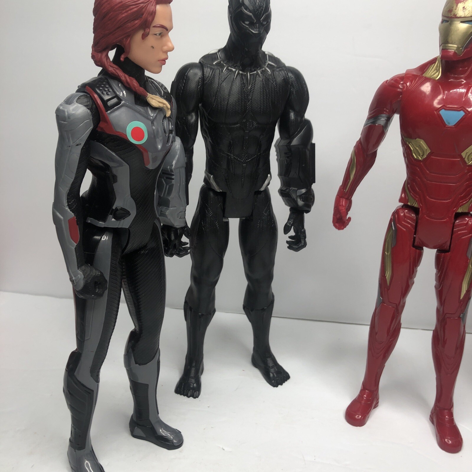 Marvel Avengers Lot 4 12” Action Figures Hasbro Endgame,Black Panther,blackwidow thumbnail 2