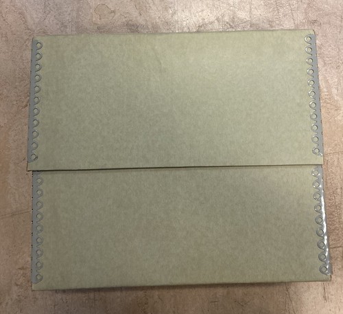 Vtg Archival Folio Storage Box Metal Edge Archival Boxboard Acid-Free 12.5x10x5