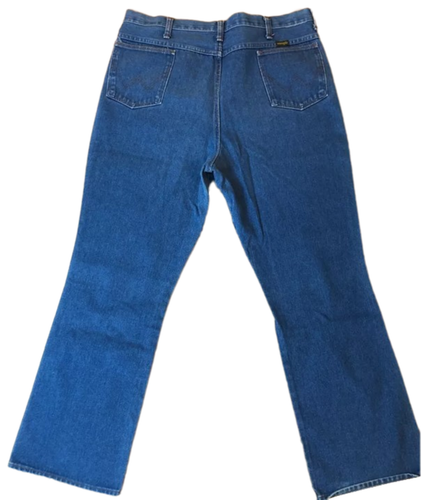 Jeans de mezclilla WRANGLER de colección años 70 para hombre (etiqueta 40x32) reales 39x31,5 EE. UU. 82611NV - Imagen 17 de 23