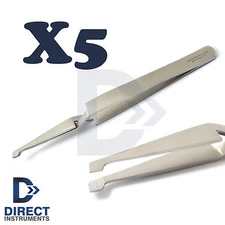 X5 Dental Reverse Action Tweezer Orthodontic Bracket Holding Cross Locking Plier