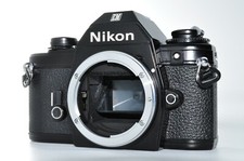 Nikon EM 35mm SLR Sirver Film Camera Black Body Only From JAPAN Near MINT