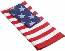 Design Imports DII Oh My Stars Dishcloth Towel Set Patriotic Americana July 4