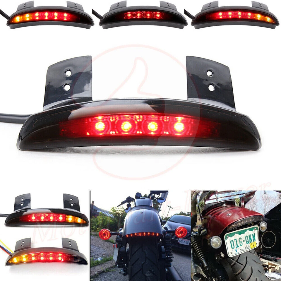 For Harley Sportster XL 883 1200 Forty Eight LED Brake Tail Light Turn Signal US - Image 2 of 4