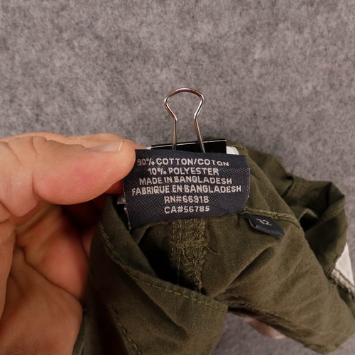 Swiss Cross Shorts Mens 32 Cargo Flat Front Green Mid Rise Casual - Picture 10 of 13