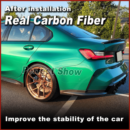 Carbon Heck Stoßstangen Splitter Flaps Seite Canards Passt für BMW G80 M3 21-24 - Picture 3 of 13