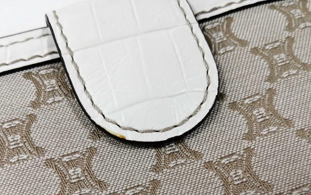Macadam Pattern Folded Wallet Celine Model White … - image 17
