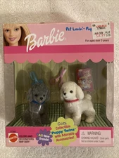 Barbie Pet Lovin’ Puppy Twins Poodles Mattel 2003