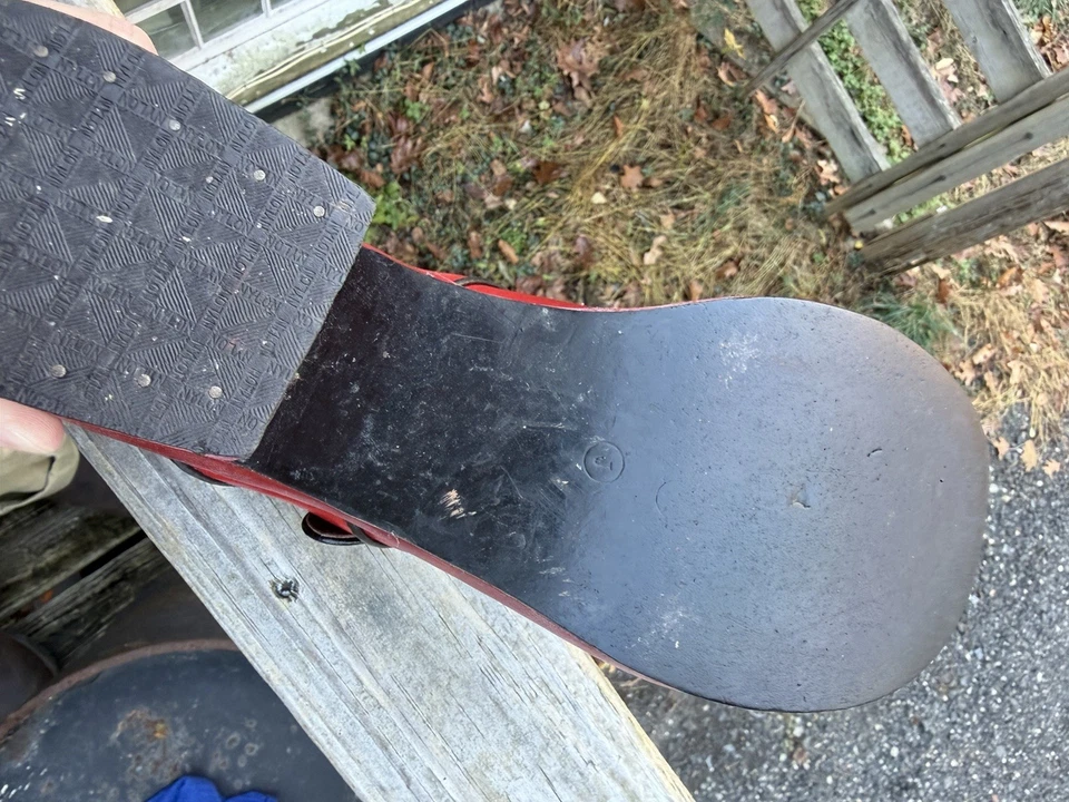 Men’s 1970s Platform Shoes Eldita Red Leather Disco Vintage - Image 3 of 4