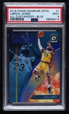 2018 Donruss Optic All Clear for Takeoff Blue Prizm 46/49 LeBron James PSA 9 z7j