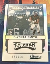 2021 Panini Classics - Classic Beginnings Devonta Smith #CB-DS Silver (RC)