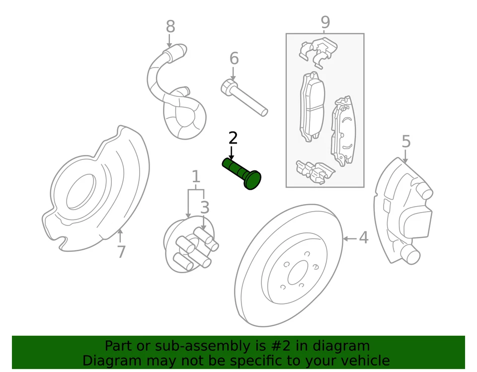 Perno multiusos genuino GM M12x1,75x51 11570580 Foto 2 de 3