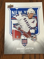 Brian Leetch 2025-26  New York Rangers Centennial 100 White #30