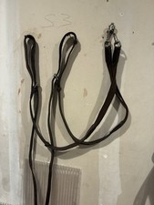Side reins horse training leather and elastic equine tack lunging