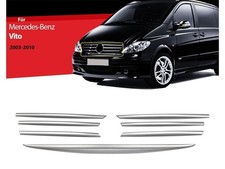 Chrom Kühlergrill Leisten für Mercedes Vito W639 Viano 2003–2010 7 tlg Chrom Kühlergrill Leisten für Mercedes Vito W639 Viano 2003–2010 7 tlg