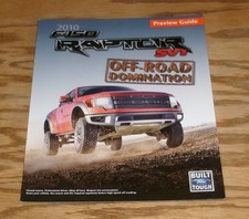 Original 2010 Ford F-150 SVT Raptor Preview Guide Sales Brochure 10