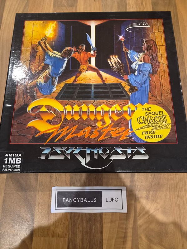 Dungeon Master With Chaos Strikes Back- Amiga Complete Big Box VGC Psygnosis