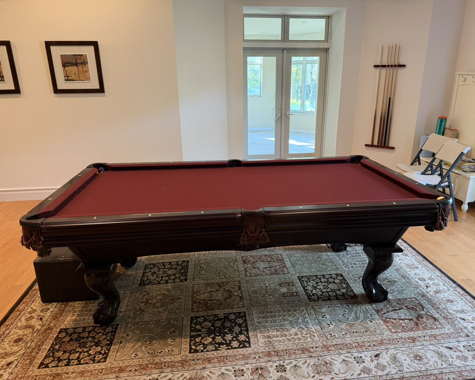 [Alpine,NJ] Brunswick Premium Pool Table (8ft) + Ping Pong Top + Cue Set Include