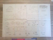 USS KETTLEWELL WW2 CACCIATORPEDINIERE SCORTA SEMI SCALA PIANO E ARTICOLO DI G GUEST