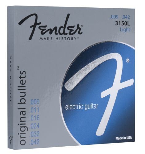 Струны для электрогитары Fender 3150 Original Bullets из чистого никеля Калибра 009 -0 2190₽