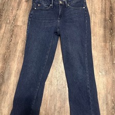 Bandolino Selene Women  s Jeans Size 8 Dark Wash Straight Leg Stretch Denim