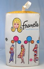 Vintage HTF Mod Francie Oval Doll Case Carrier