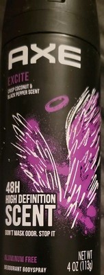 12 Axe Scented Deodorant Antiperspirant EXCITE 48 Hour Fresh Deodorant 4oz 