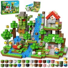 SSAWER Magnetic Blocks, 150PCS Magnetic Building Blocks, Stacking Magnets for Ki