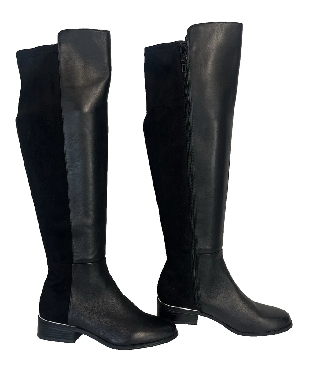 New Alfani ModeLars genuine black leather boots 8 Women Shoes/Boots Black Leather High Heel Size8 Brand New  main image 2