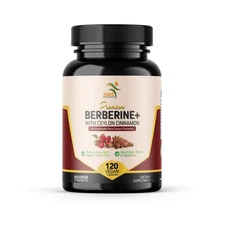 Berberine HCl & Ceylon Cinnamon – 1,300mg | Organic | No Fillers | 120 Capsules