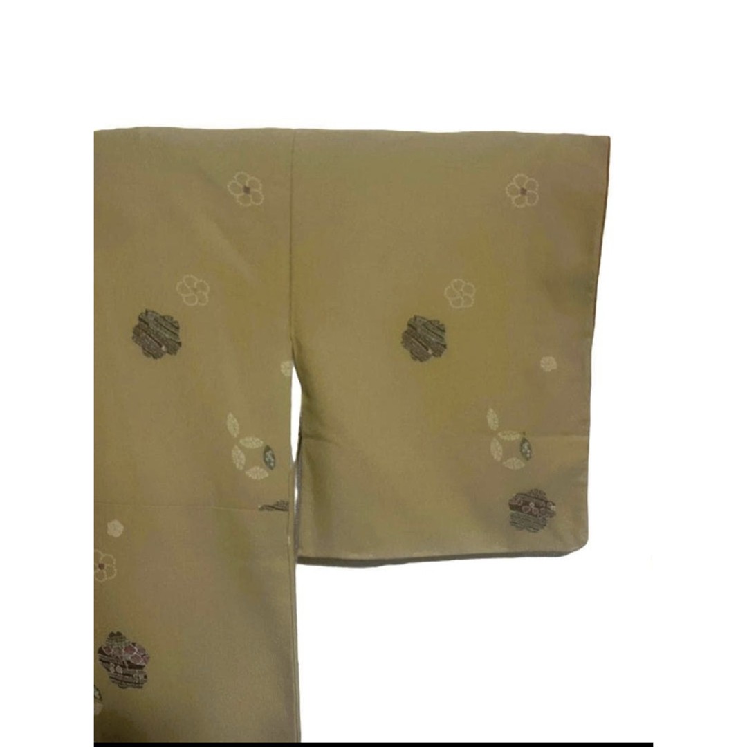 Yellow Polyester Kimono with Small Pattern Washab… - image 6