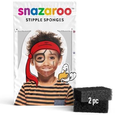 Snazaroo Face Paint Stipple Sponge, Set of 2, Multicolor