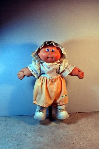 Vintage 1985  15” Bald Cabbage Patch Baby Doll with Birth Certificate