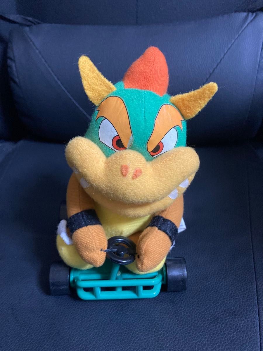 1993 Super Mario Kart Bowser Plush TAKARA Vintage Collectible Handle Broken