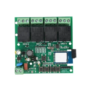 AC 220V Smart 4-channel WiFi Remote Control Relay Switch Module 433MHz Tuya APP