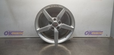 14 CHEVY CORVETTE C7 18X8.5 SILVER 5 SPOKE WHEEL RIM QG6 OPTION