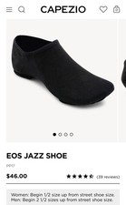 Capezio EOS pp17 Jazz Show Women s 6M Black New In Box