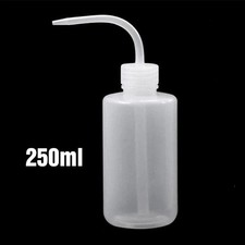 250ml Curved Mouth Diffuser Soap Wash Squirt Squeeze Bottle for Lab kitchen