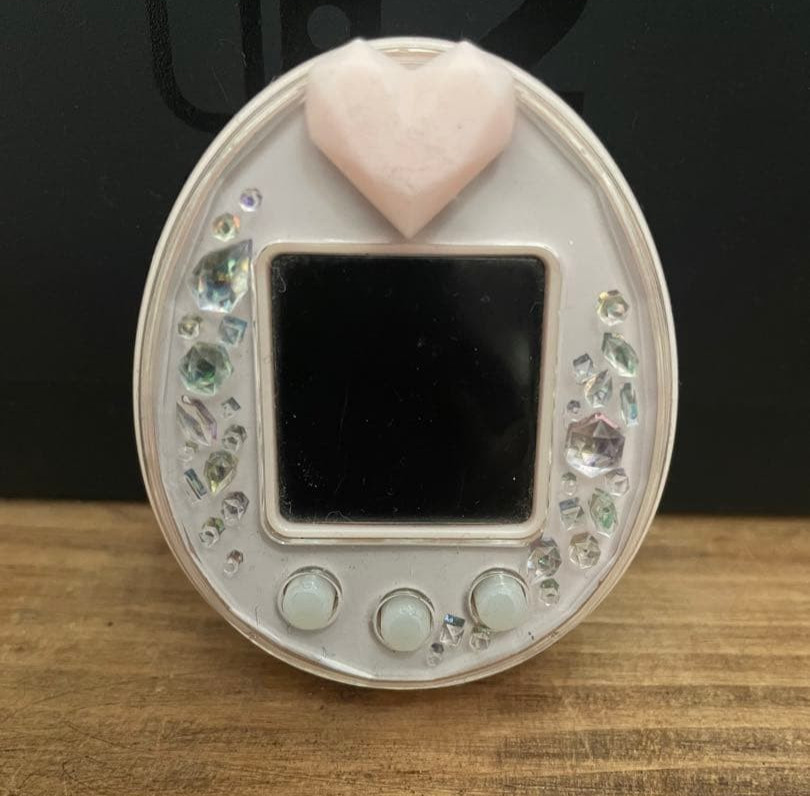 Tamagotchi P's Versión corazón rosa piezas blanco limitado japonés probado raro