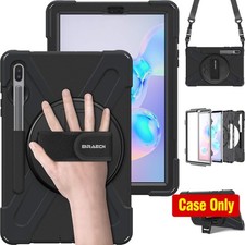 Heavy Duty Shockproof Case for Galaxy Tab S6 10.5 - Includes S Pen Holder Kick